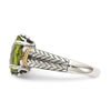 Sterling Silver with 14k Gemstone Ring