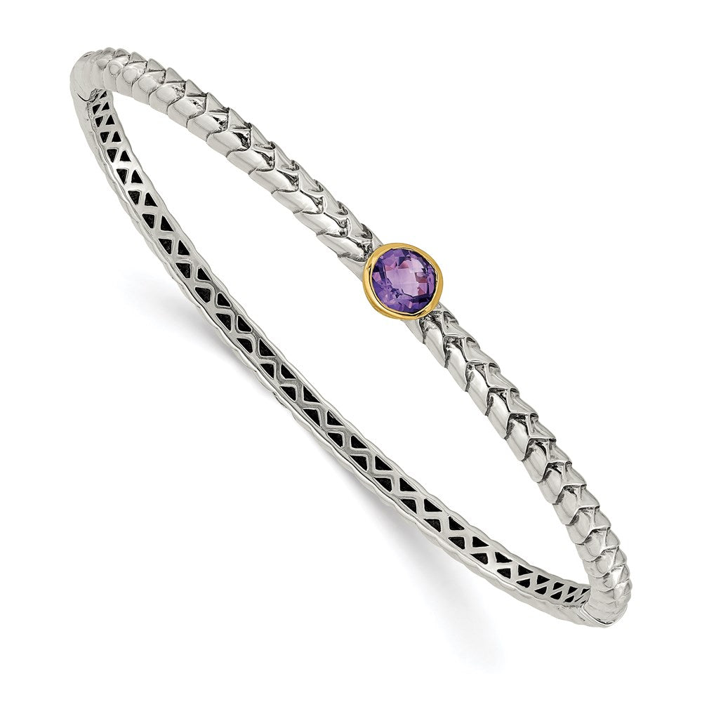 Gold Gemstone Hinged Bangles