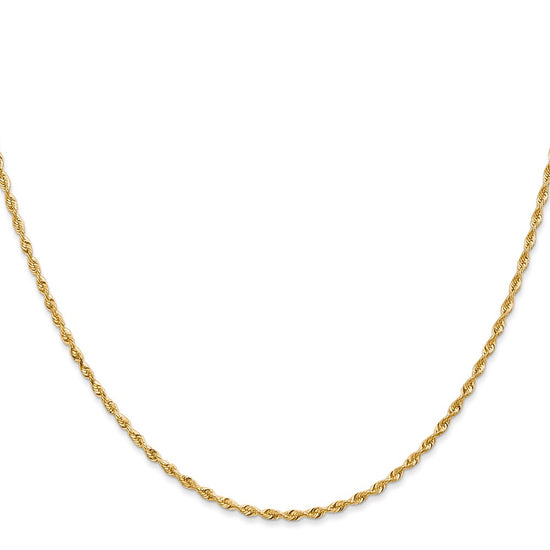 Gold (14K & 10K) Diamond-Cut Quadruple Rope Chain — 1.85 mm
