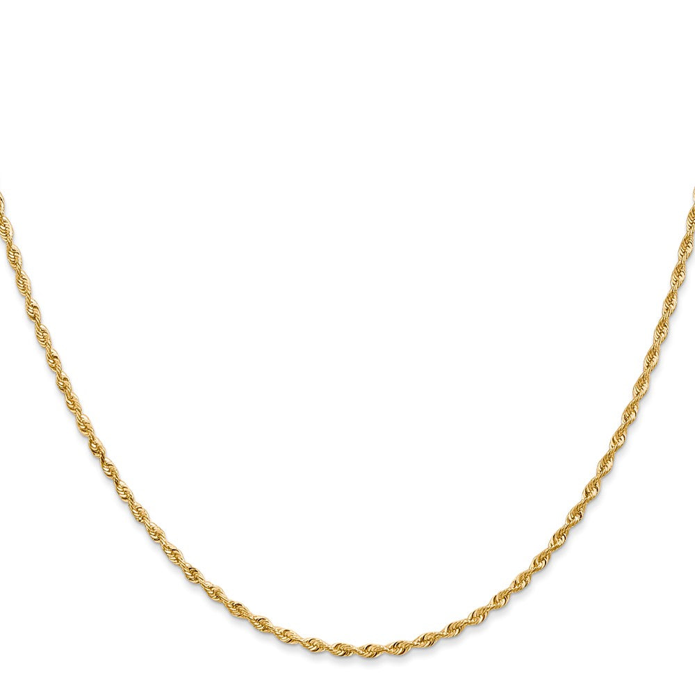 Gold (14K & 10K) Diamond-Cut Quadruple Rope Chain — 1.85 mm