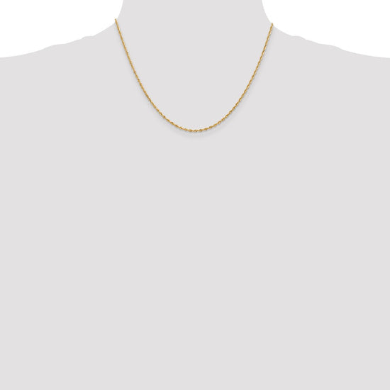 Gold (14K & 10K) Diamond-Cut Quadruple Rope Chain — 1.85 mm