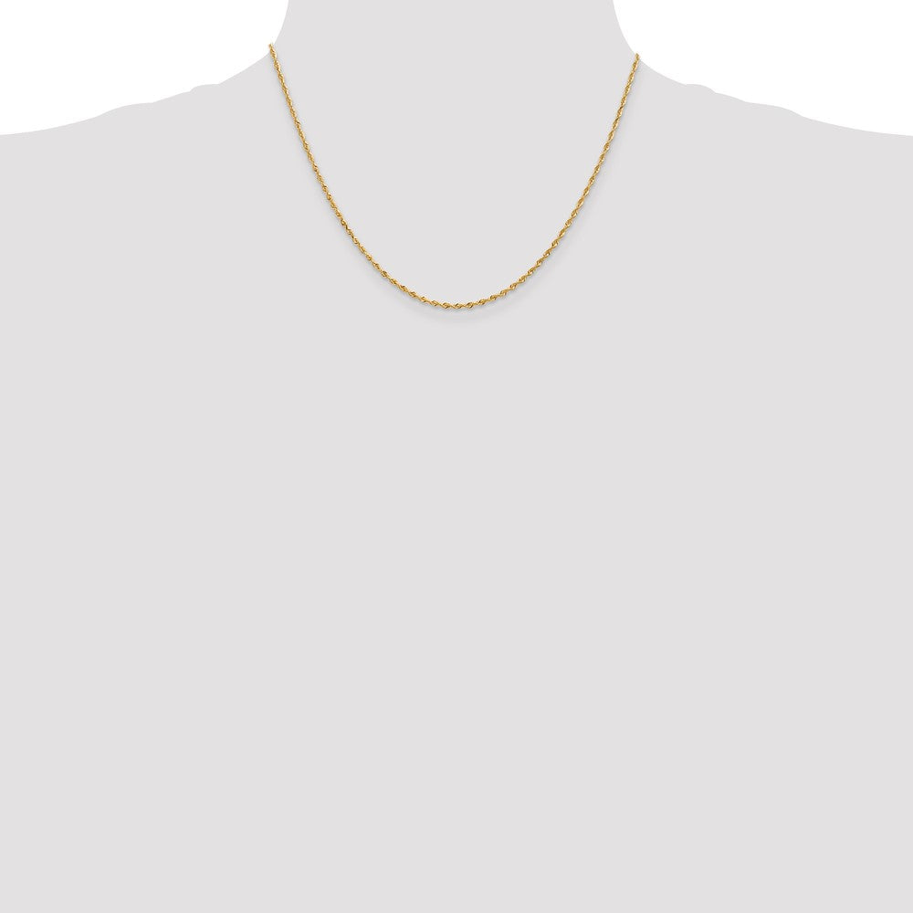Gold (14K & 10K) Diamond-Cut Quadruple Rope Chain — 1.85 mm