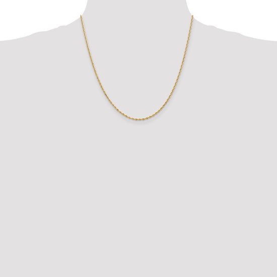 Gold (14K & 10K) Diamond-Cut Quadruple Rope Chain — 1.85 mm