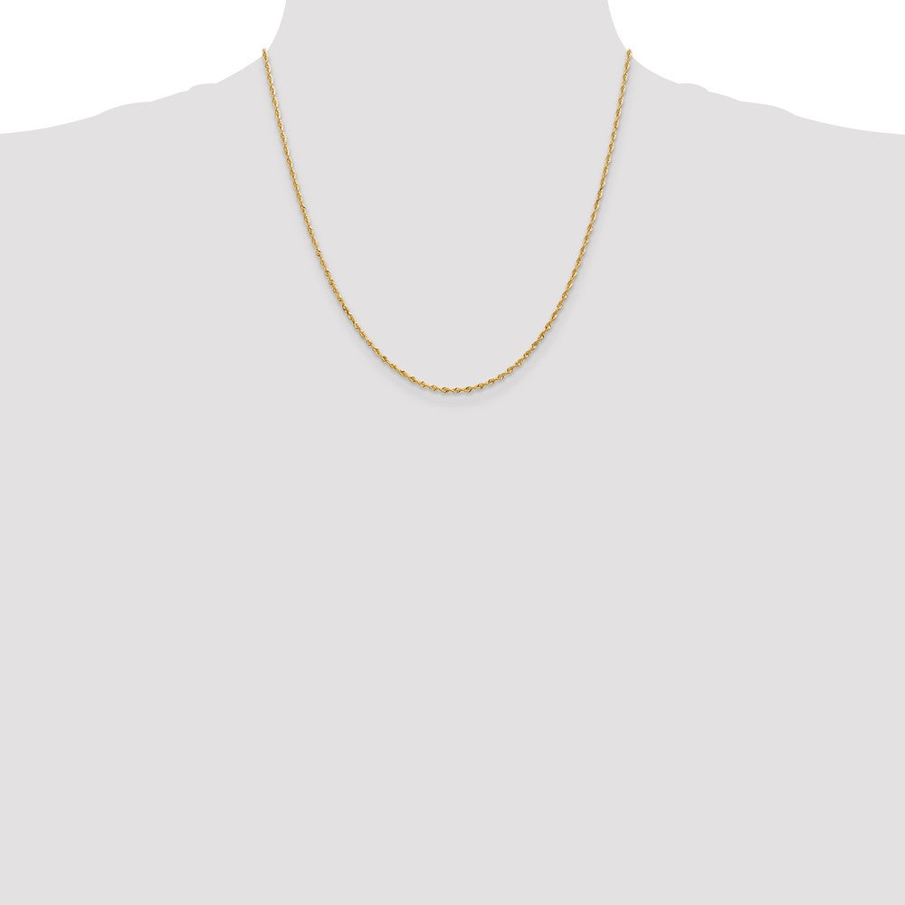 Gold (14K & 10K) Diamond-Cut Quadruple Rope Chain — 1.85 mm