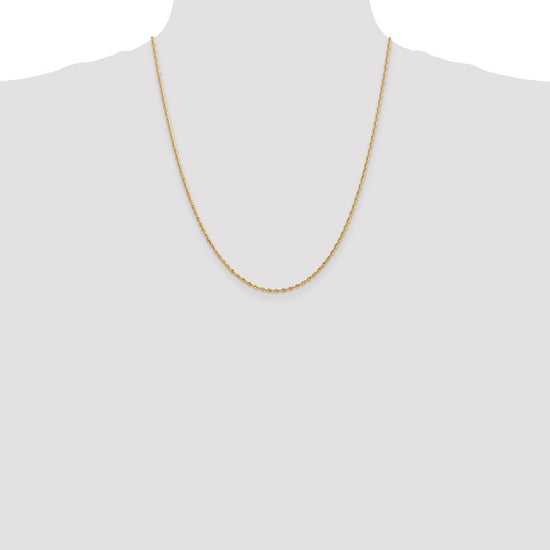 Gold (14K & 10K) Diamond-Cut Quadruple Rope Chain — 1.85 mm