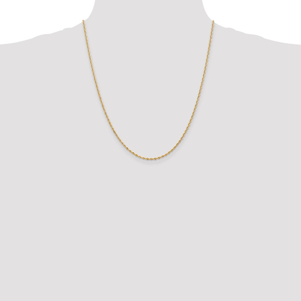 Gold (14K & 10K) Diamond-Cut Quadruple Rope Chain — 1.85 mm