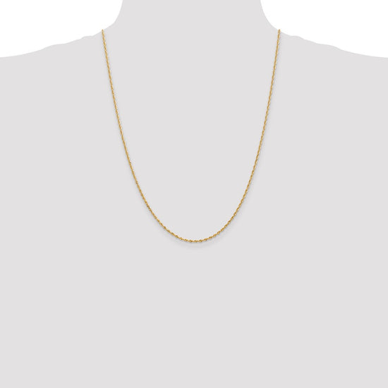 Gold (14K & 10K) Diamond-Cut Quadruple Rope Chain — 1.85 mm