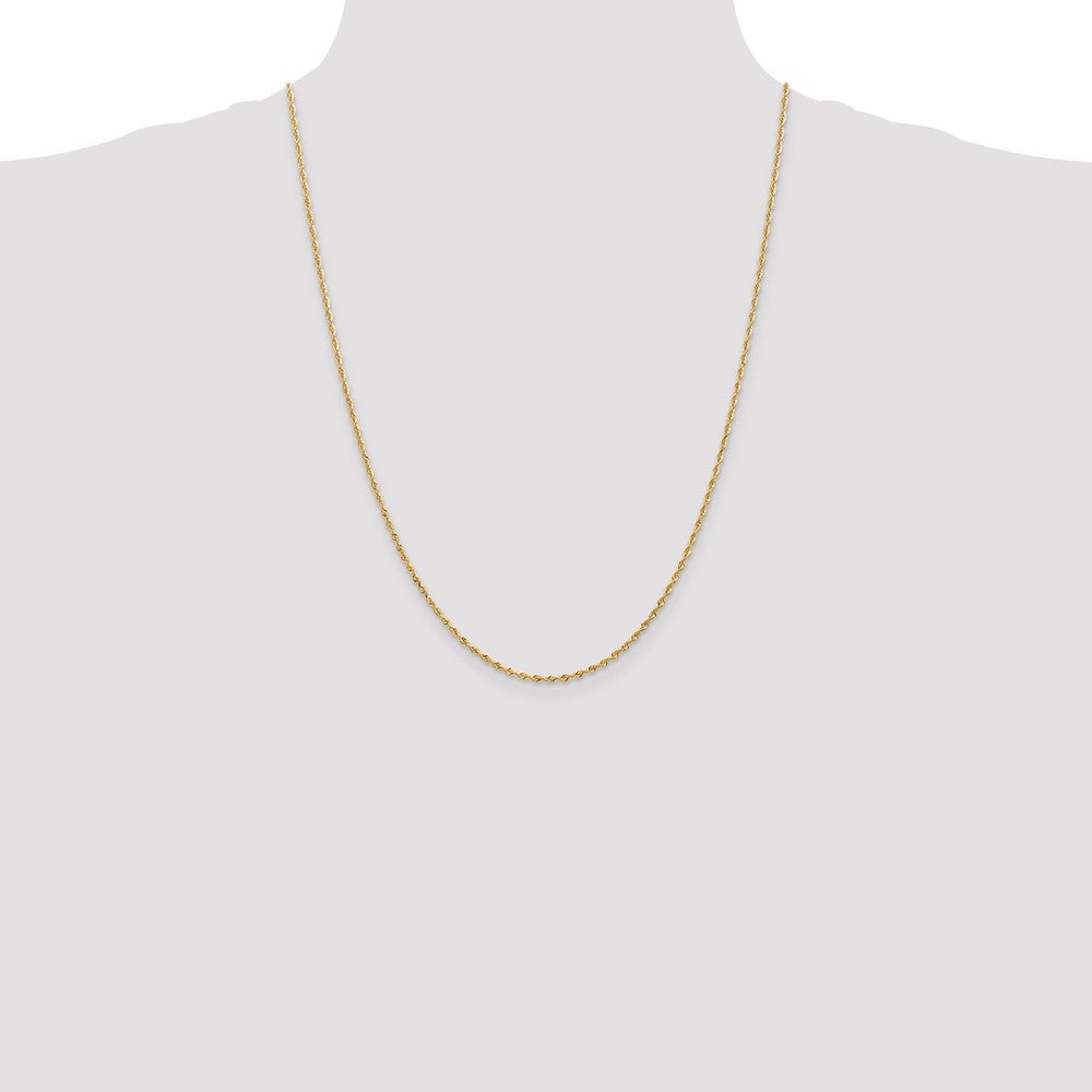 Gold (14K & 10K) Diamond-Cut Quadruple Rope Chain — 1.85 mm
