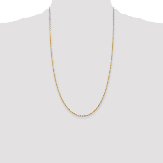 Gold (14K & 10K) Diamond-Cut Quadruple Rope Chain — 1.85 mm