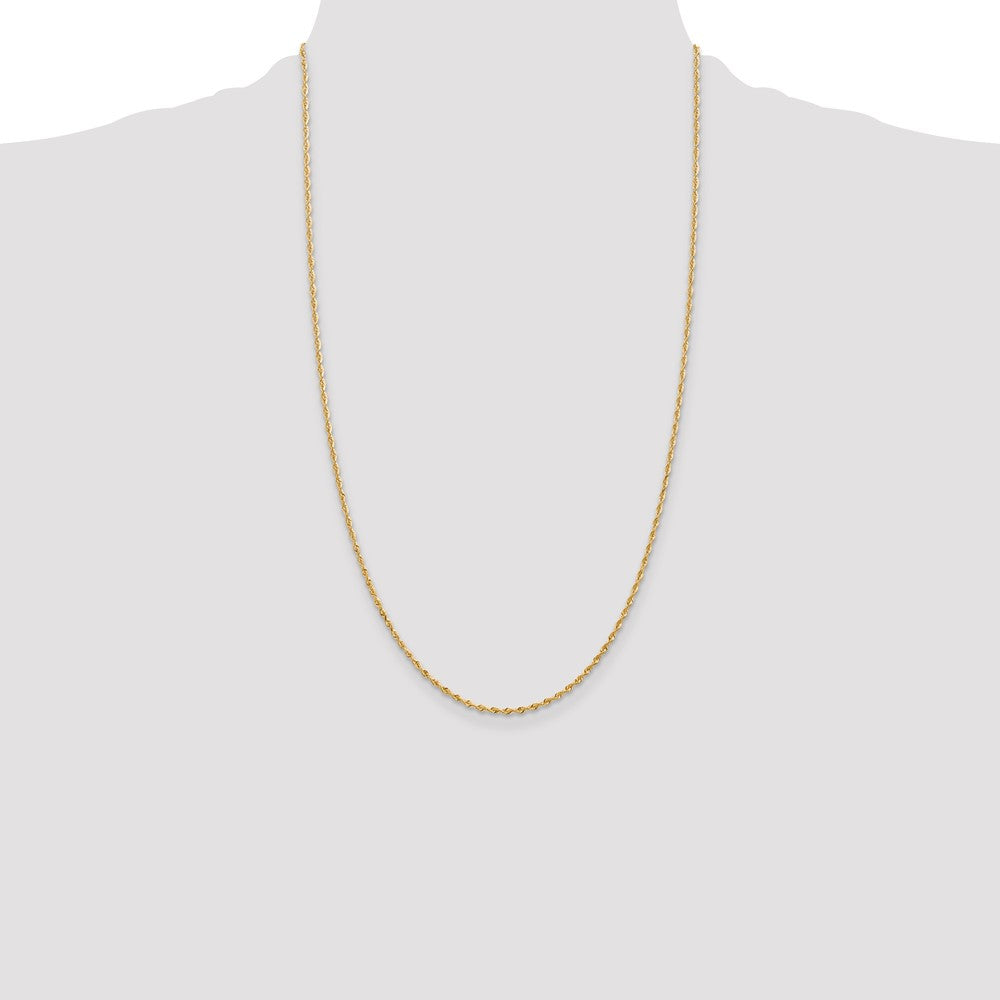 Gold (14K & 10K) Diamond-Cut Quadruple Rope Chain — 1.85 mm