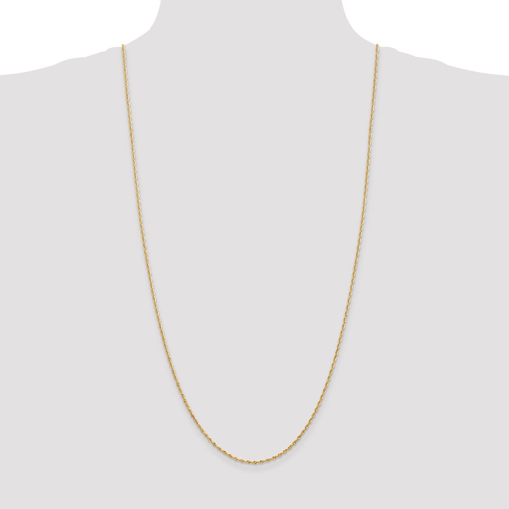 Gold (14K & 10K) Diamond-Cut Quadruple Rope Chain — 1.85 mm