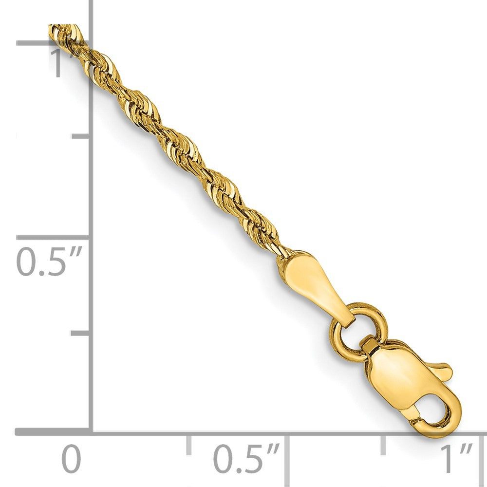 Gold (14K & 10K) Diamond-Cut Quadruple Rope Chain — 1.85 mm