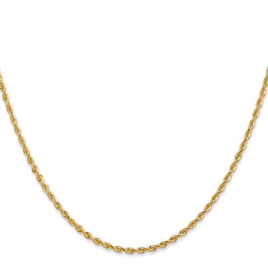 Gold (14K & 10K) Diamond-Cut Quadruple Rope Chain — 2 mm
