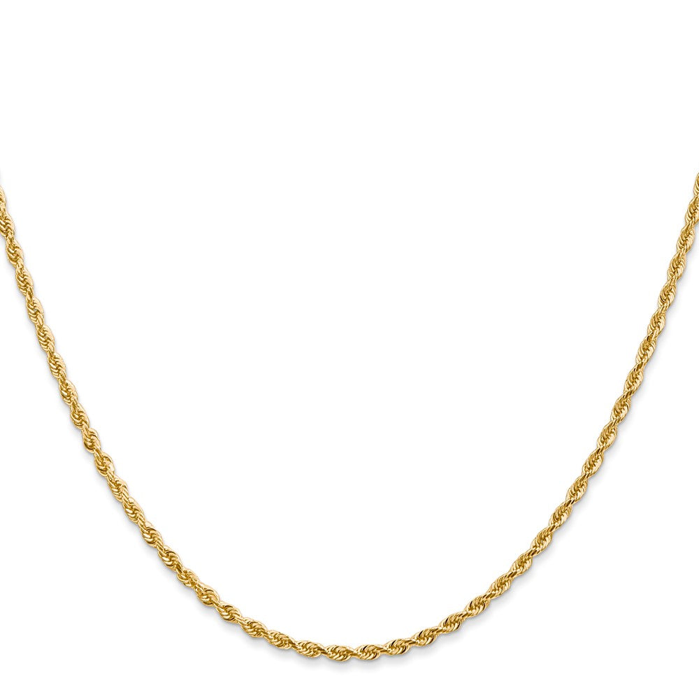 Gold (14K & 10K) Diamond-Cut Quadruple Rope Chain — 2 mm