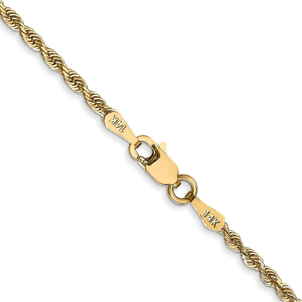 Gold (14K & 10K) Diamond-Cut Quadruple Rope Chain — 2 mm