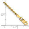 Gold (14K & 10K) Diamond-Cut Quadruple Rope Chain — 2 mm
