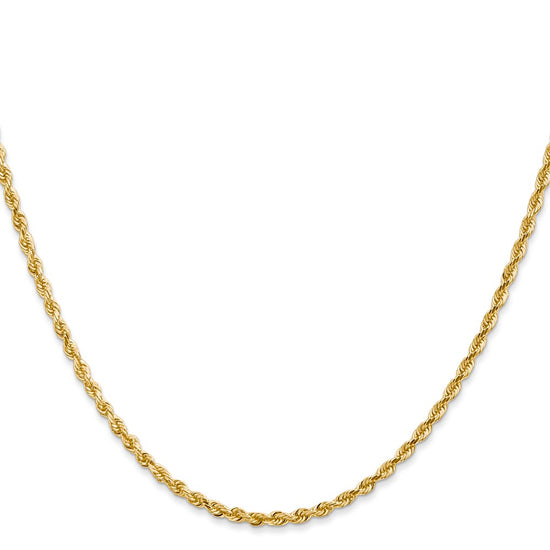 Gold (14K & 10K) Diamond-Cut Quadruple Rope Chain — 2.25 mm