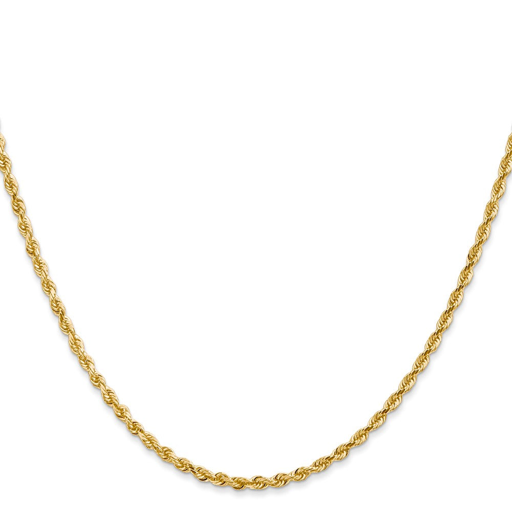 Gold (14K & 10K) Diamond-Cut Quadruple Rope Chain — 2.25 mm