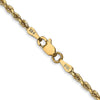 Gold (14K & 10K) Diamond-Cut Quadruple Rope Chain — 2.25 mm