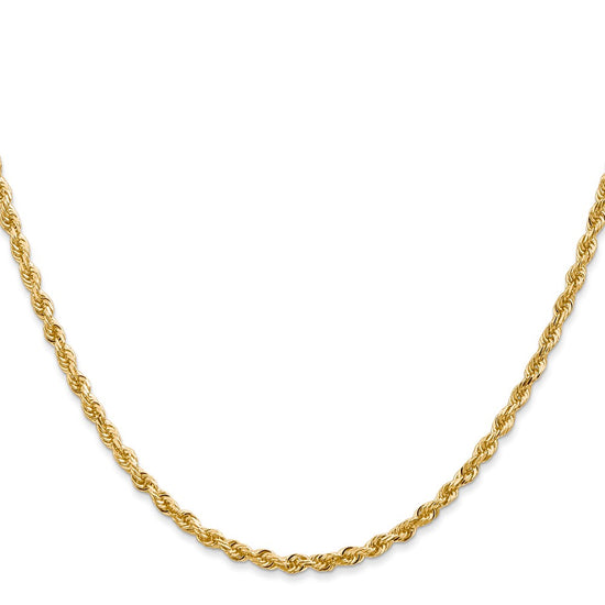 Gold (14K & 10K) Diamond-Cut Quadruple Rope Chain — 2.75 mm