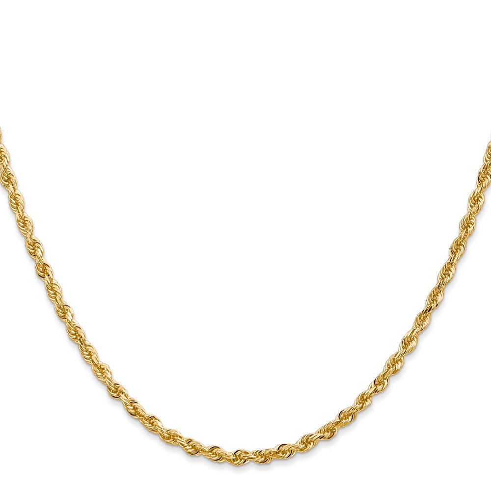 Gold (14K & 10K) Diamond-Cut Quadruple Rope Chain — 2.75 mm