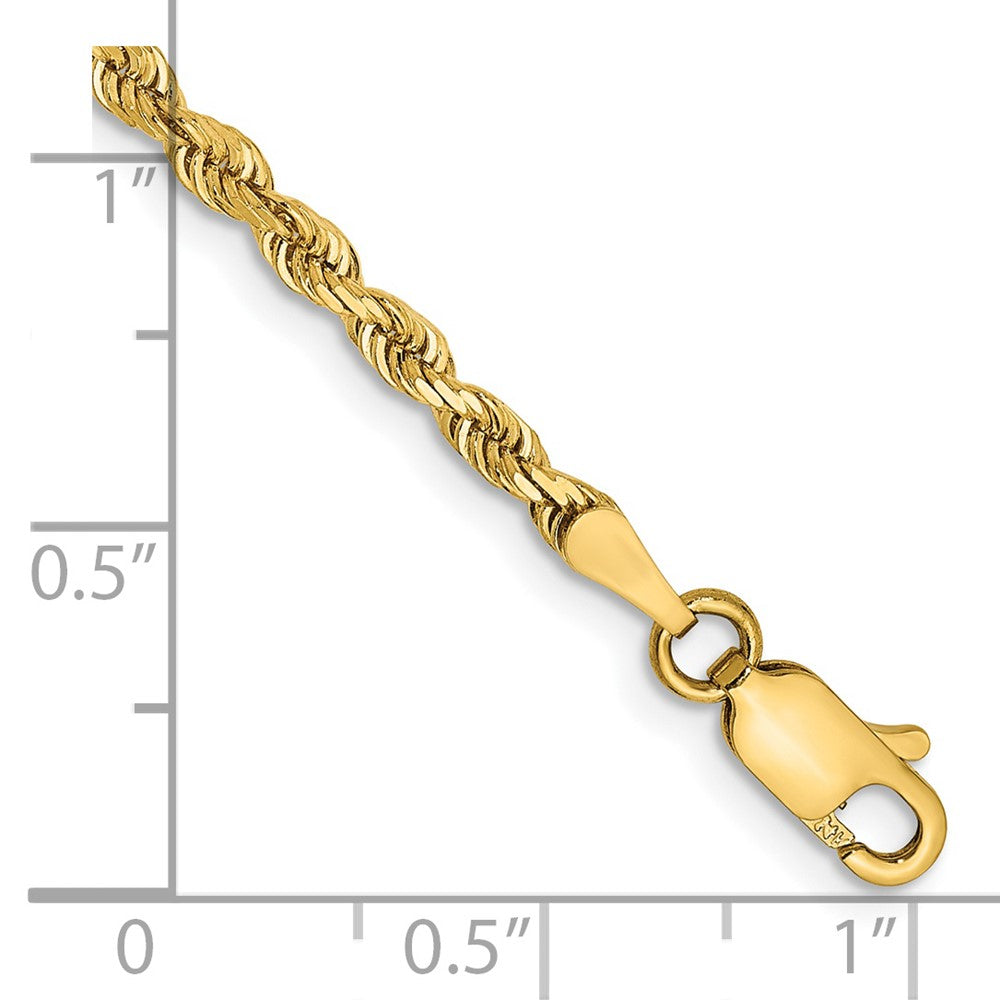 Gold (14K & 10K) Diamond-Cut Quadruple Rope Chain — 2.75 mm