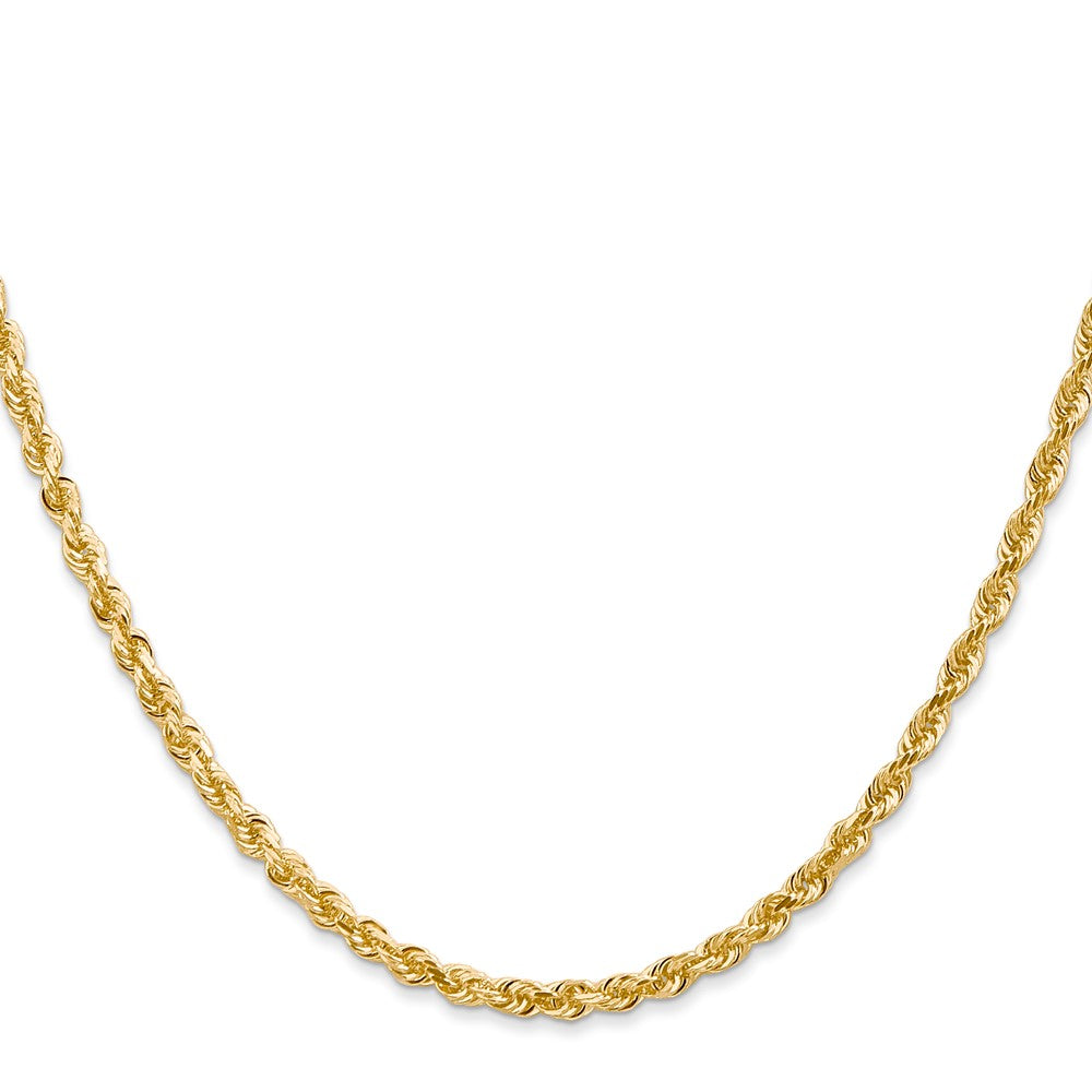 Gold (14K & 10K) Diamond-Cut Quadruple Rope Chain — 3 mm