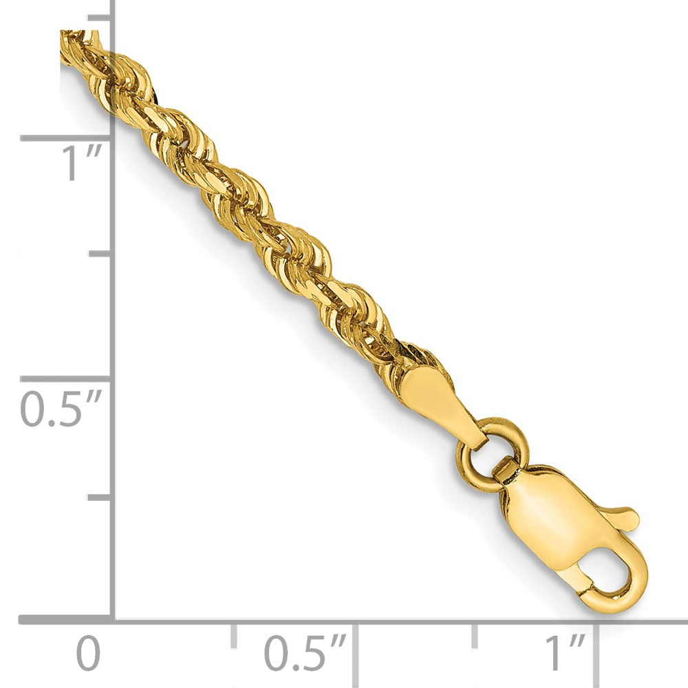 Gold (14K & 10K) Diamond-Cut Quadruple Rope Chain — 3 mm
