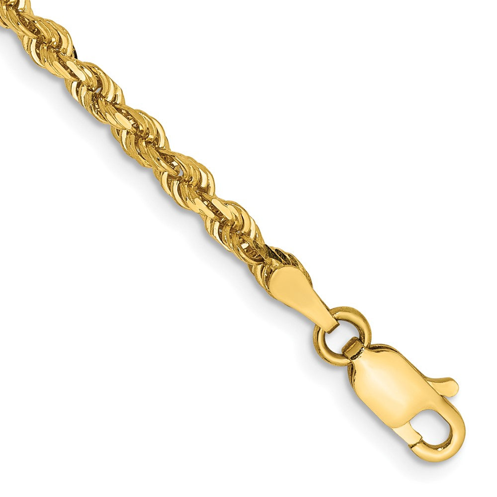 Gold (14K & 10K) Diamond-Cut Quadruple Rope Chain — 3 mm