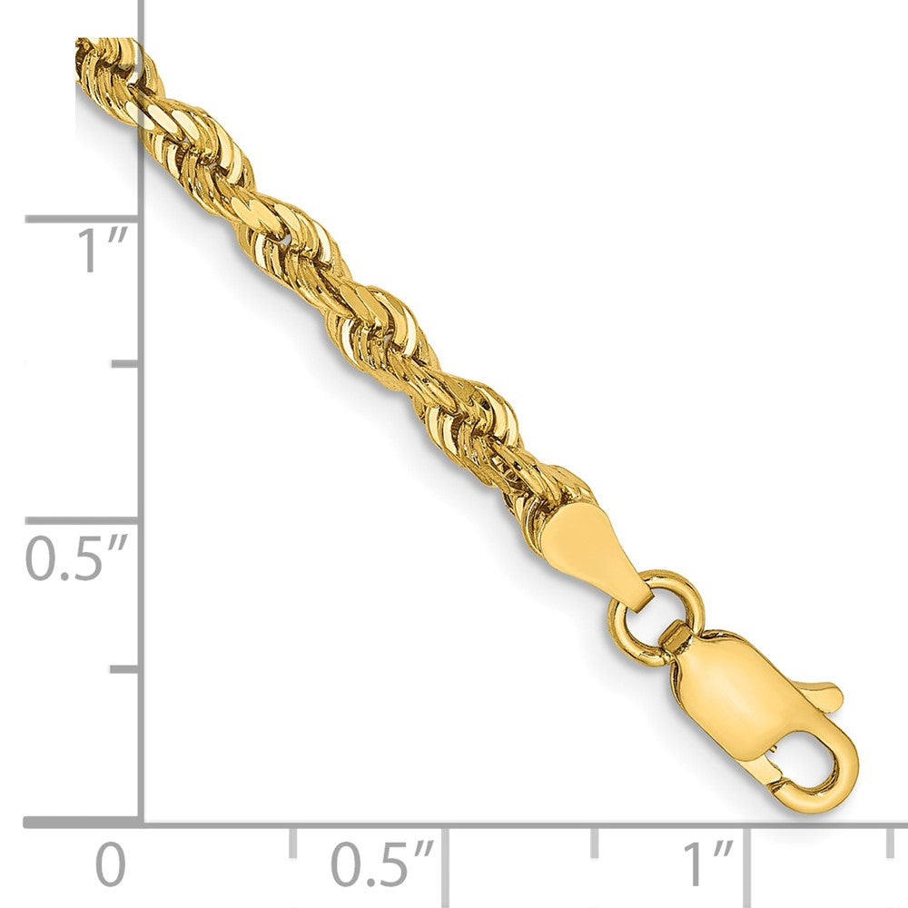 Gold (14K & 10K) Diamond-Cut Quadruple Rope Chain — 3.35 mm