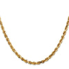 Gold (14K & 10K) Diamond-Cut Quadruple Rope Chain — 4 mm