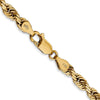 Gold (14K & 10K) Diamond-Cut Quadruple Rope Chain — 4.5 mm