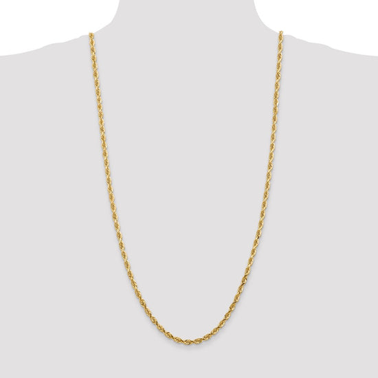 Gold (14K & 10K) Diamond-Cut Quadruple Rope Chain — 4.5 mm
