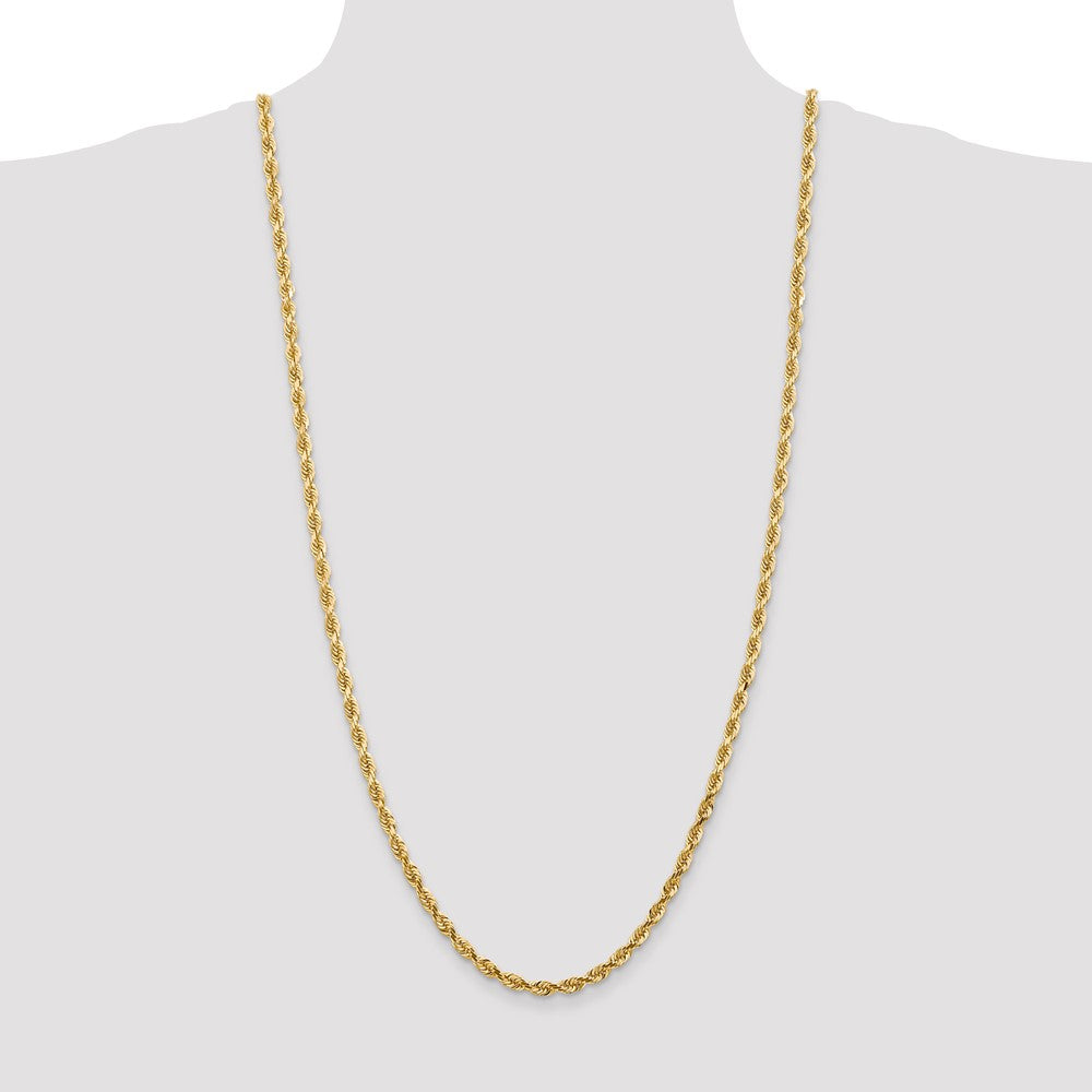 Gold (14K & 10K) Diamond-Cut Quadruple Rope Chain — 4.5 mm