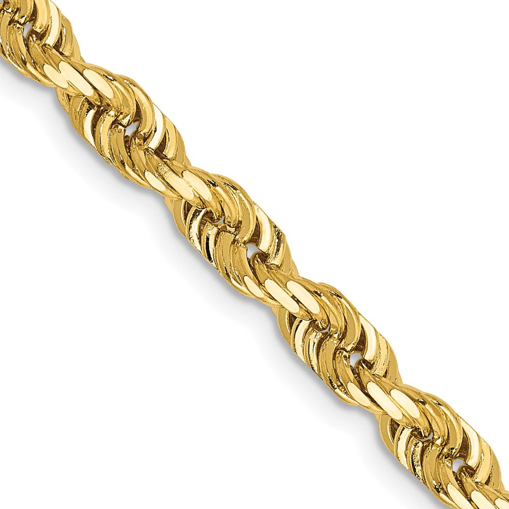 Gold (14K & 10K) Diamond-Cut Quadruple Rope Chain — 4.5 mm