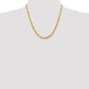 Gold (14K & 10K) Diamond-Cut Quadruple Rope Chain — 5 mm