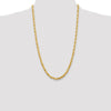 Gold (14K & 10K) Diamond-Cut Quadruple Rope Chain — 5 mm