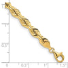 Gold (14K & 10K) Diamond-Cut Quadruple Rope Chain — 7 mm