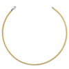 Sterling Silver Flash Gold-plated Reversible 3mm Cubetto Chain