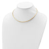 Sterling Silver Flash Gold-plated Reversible 3mm Cubetto Chain