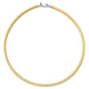 Sterling Silver Flash Gold-plated Reversible 3mm Cubetto Chain