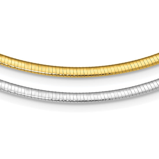 Sterling Silver Flash Gold-plated Reversible 3mm Cubetto Chain