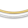 Sterling Silver Flash Gold-plated Reversible 3mm Cubetto Chain