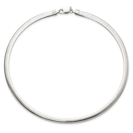 Sterling Silver Flash Gold-plate Reversible 5.75mm Cubetto Chain