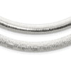 Sterling Silver 8mm Polished Cubetto/D/C Reversible Necklace