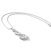 White Ice Sterling Silver Rhodium-plated 18 Inch Diamond Swirl Necklace with 2 Inch Extender