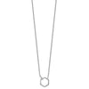 White Ice Sterling Silver Rhodium-plated 18 Inch Diamond Hexagon Necklace