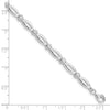 Sterling Silver Rhodium-plated 7inch Polished Fancy CZ Bracelet