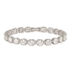 Sterling Silver Rhodium-plated CZ Tennis Bracelet