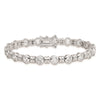 Sterling Silver Rhodium-plated CZ Bracelet